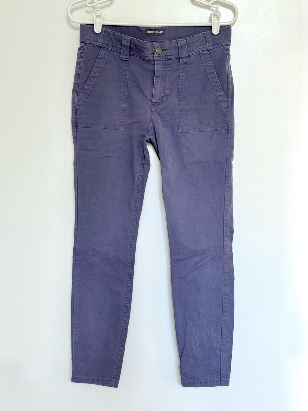 Toad&Co Women’s Earthworks Ankle Pant in Blue Shadow, size 4
